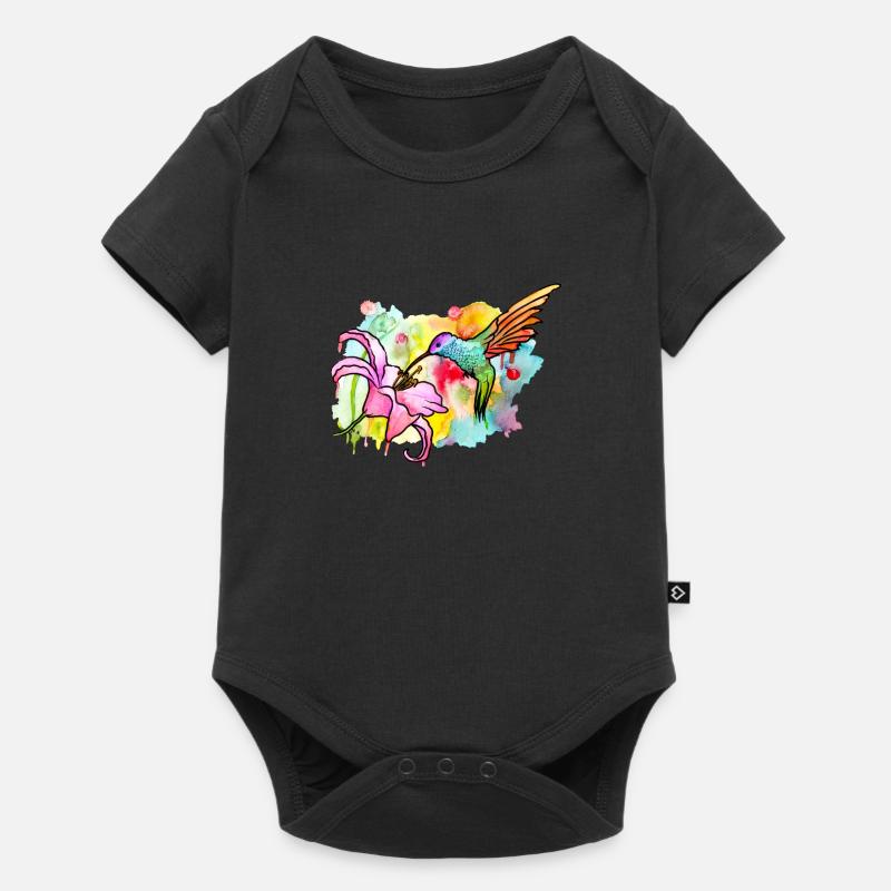 colibri - Body à manches courtes Premium Bébé - noir