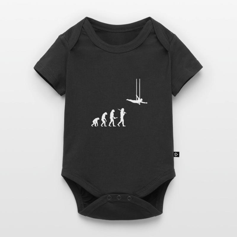 Evolution fliegendes Trapez Akrobat Geschenkidee Baby Premium Kurzarmbody