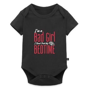Funny Bookworm Gift for Readers - Baby Premium short-sleeve bodysuit - black - Front