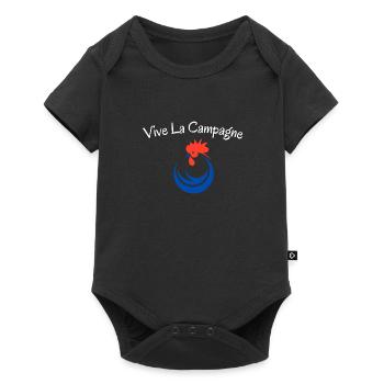 Vive la campagne, coq - Body à manches courtes Premium Bébé - noir - Devant