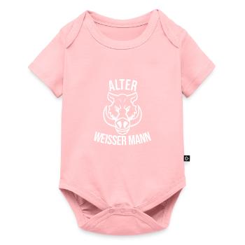 Homme blanc - Body à manches courtes Premium Bébé - rose - Devant