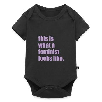 This is what a feminist looks like Femme Feminism - Body à manches courtes Premium Bébé - noir - Devant