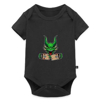 Skateboard Dragon Skateboard skate vert skate skate - Body à manches courtes Premium Bébé - noir - Devant