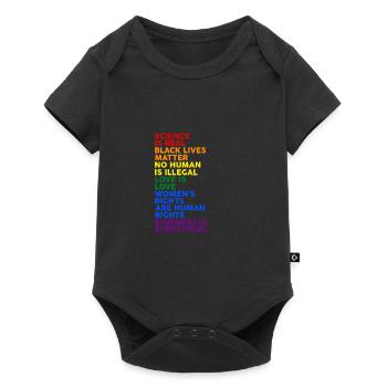 Gay Pride Science Is Real Black Lives Matter Love - Body à manches courtes Premium Bébé - noir - Devant