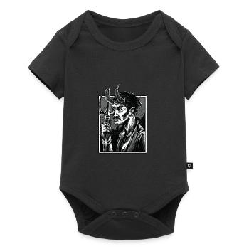 Occult Gothic Grunge Satan 666 Dark Art - Body à manches courtes Premium Bébé - noir - Devant