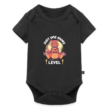 Nur noch eine Stufe - Baby Premium Kurzarmbody - Schwarz - Vorne