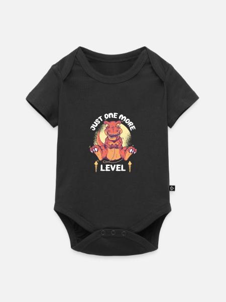 Nur noch eine Stufe - Baby Premium Kurzarmbody - Schwarz
