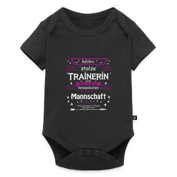 Trainerin einer fantastischen Mannschaft - Baby Premium Kurzarmbody - Schwarz - Vorne