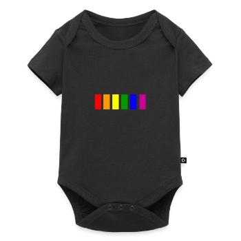 Gay pride abstract design - Baby Premium short-sleeve bodysuit - black - Front