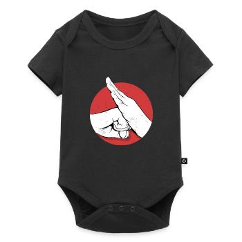 Kung-fu - Body à manches courtes Premium Bébé - noir - Devant