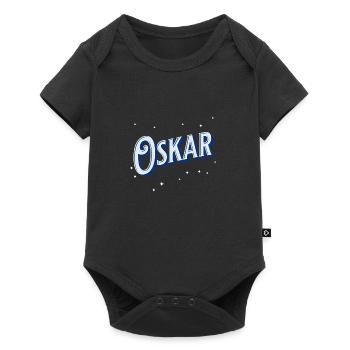 Oskar name personalized - Baby Premium short-sleeve bodysuit - black - Front