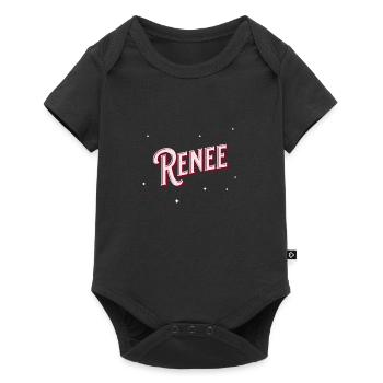 Renee names personalized - Baby Premium short-sleeve bodysuit - black - Front