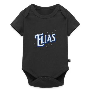 Elijah's name personalized - Baby Premium short-sleeve bodysuit - black - Front