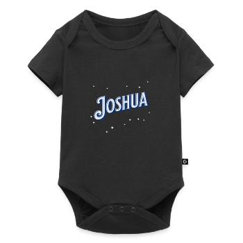 Joshua name personalized - Baby Premium short-sleeve bodysuit - black - Front