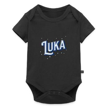 Luka name personalized - Baby Premium short-sleeve bodysuit - black - Front