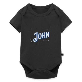 John name personalized - Baby Premium short-sleeve bodysuit - black - Front