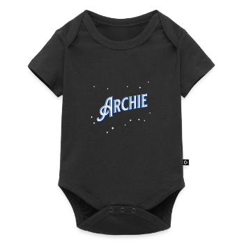 Archie nomme des noms personnalisés - Body à manches courtes Premium Bébé - noir - Devant