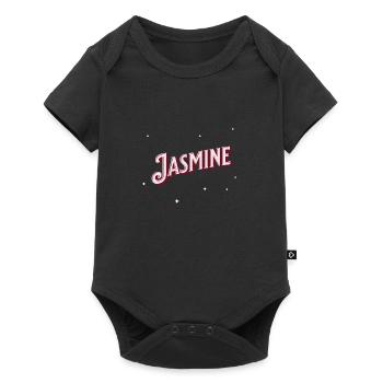 Jasmine name personalized - Baby Premium short-sleeve bodysuit - black - Front