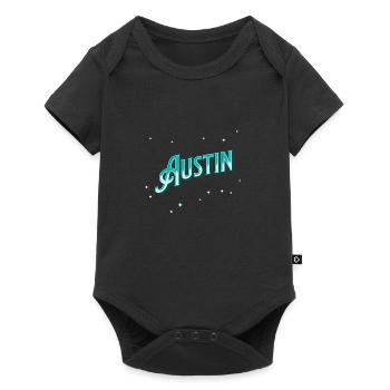 Austin name personalized - Baby Premium short-sleeve bodysuit - black - Front