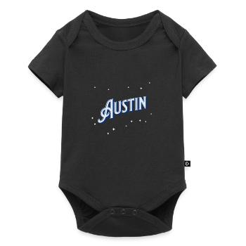 Austin name personalized - Baby Premium short-sleeve bodysuit - black - Front
