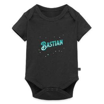 Le nom de Bastian personnalisé - Body à manches courtes Premium Bébé - noir - Devant