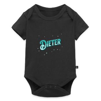Dieter Name personalized - Baby Premium short-sleeve bodysuit - black - Front