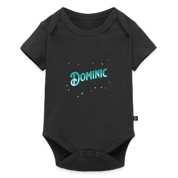 Dominic's name personalized - Baby Premium short-sleeve bodysuit - black - Front