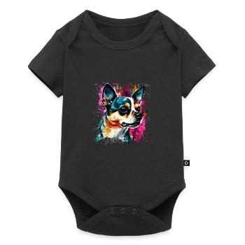 Chihuahua for dog lovers Mistress Master - Baby Premium short-sleeve bodysuit - black - Front