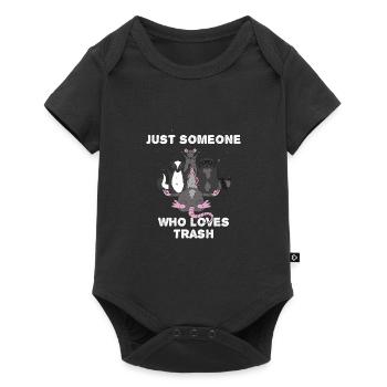 Juste quelqu’un qui aime les ordures Drôles Animaux mignons - Body à manches courtes Premium Bébé - noir - Devant