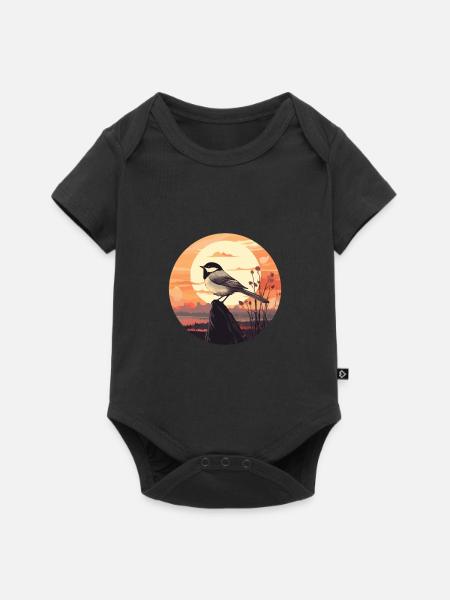 Meise - Baby Premium Kurzarmbody - Schwarz