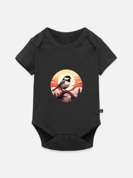 Meise - Baby Premium Kurzarmbody - Schwarz