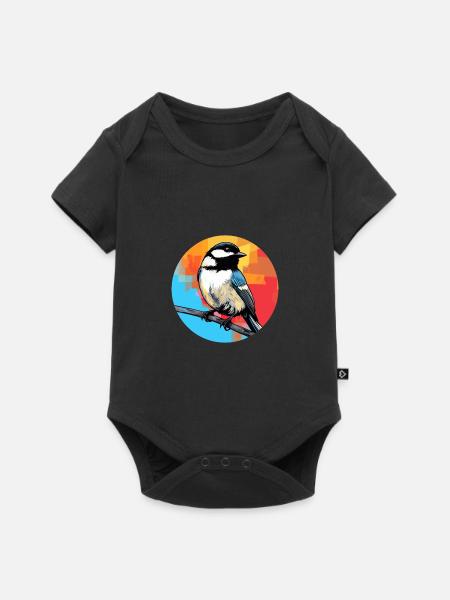 Meise - Baby Premium Kurzarmbody - Schwarz