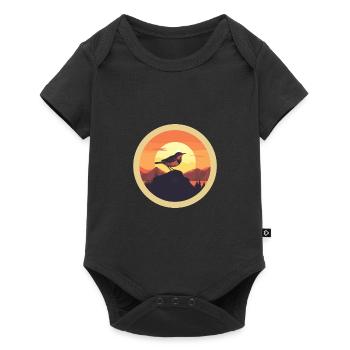 Wren bird - Baby Premium short-sleeve bodysuit - black - Front