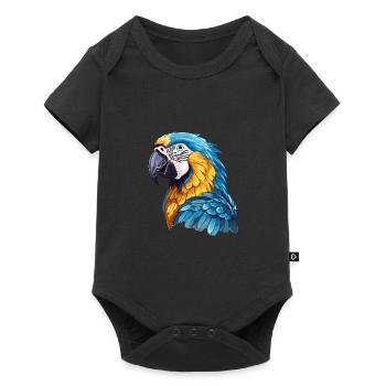 Ara bleu-or - Body à manches courtes Premium Bébé - noir - Devant