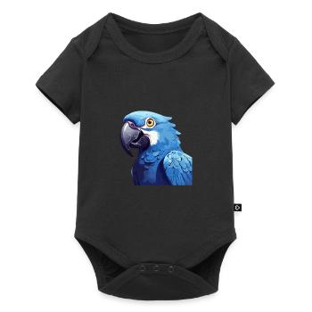 Hyacinth Macaw - Baby Premium short-sleeve bodysuit - black - Front
