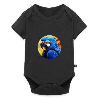 Hyacinth Macaw - Baby Premium short-sleeve bodysuit - black - Front