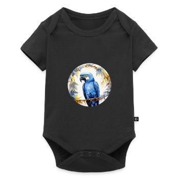 Hyacinth Macaw - Baby Premium short-sleeve bodysuit - black - Front