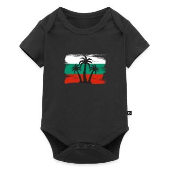 Drapeau de la Bulgarie Drapeau bulgare Sables d’or - Body à manches courtes Premium Bébé - noir - Devant