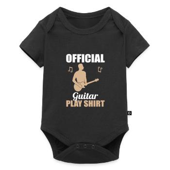 Chemise cadeau officielle du jeu de guitariste - Body à manches courtes Premium Bébé - noir - Devant