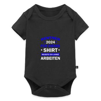 Retirees 2024 Gift Retirement Pension Pension - Baby Premium short-sleeve bodysuit - black - Front