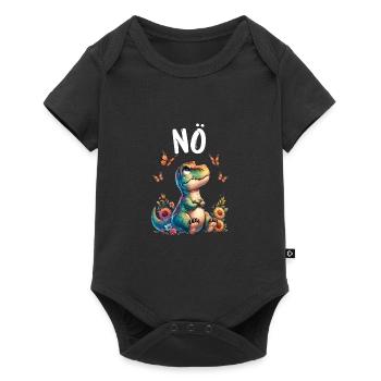 Dinosaur Dinos Saying Nope for Boys and Girls - Baby Premium short-sleeve bodysuit - black - Front
