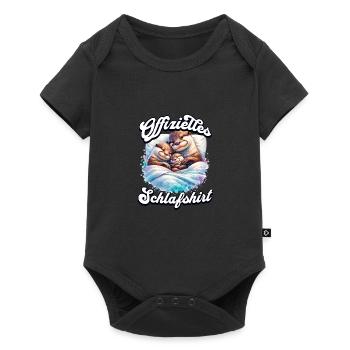 Official Sleep Shirt Otter Family Men Women - Baby Premium short-sleeve bodysuit - black - Front