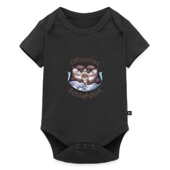 Official Sleep Shirt Otter Family Men Women - Baby Premium short-sleeve bodysuit - black - Front