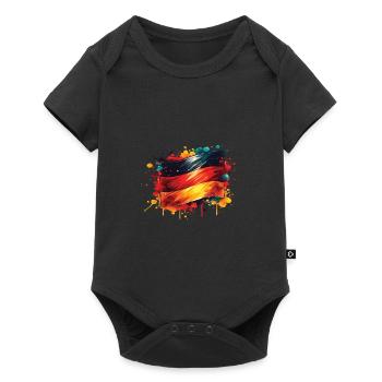 Flag Germany Flag for Sport Fan - Baby Premium short-sleeve bodysuit - black - Front