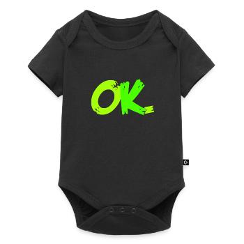 ok neon - Body à manches courtes Premium Bébé - noir - Devant