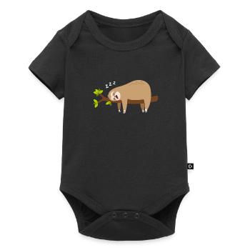 Sloth - Baby Premium short-sleeve bodysuit - black - Front
