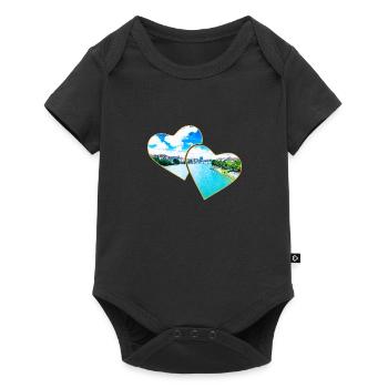 Basel - Baby Premium short-sleeve bodysuit - black - Front