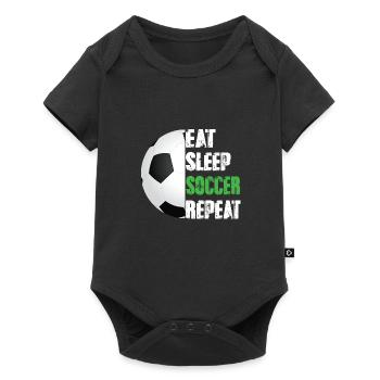 Eat Sleep Soccer Repeat - Baby Premium short-sleeve bodysuit - black - Front