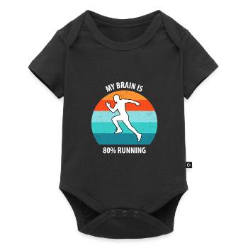 Floorball, Floorball, Hockey sur gazon, Hockey en salle - Body à manches courtes Premium Bébé - noir - Devant