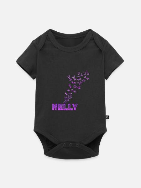 Spaß Nelly - Baby Premium Kurzarmbody - Schwarz